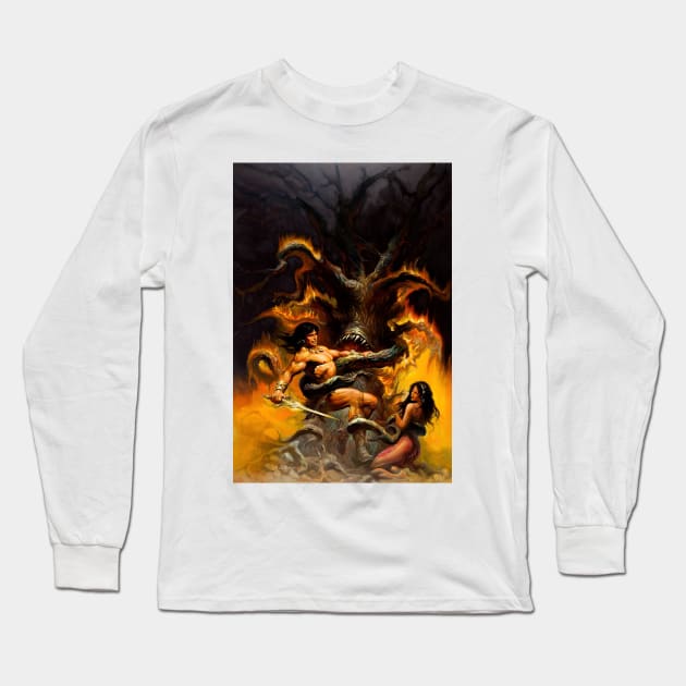 Conan the Barbarian 11 Long Sleeve T-Shirt by stormcrow